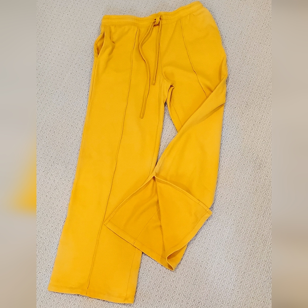 Peace Love World Merigold Lounge French Terry Athleisure Sweatpants, Wm 4, EUC
